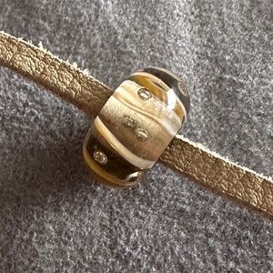 Trollbeads Dew Drops Glass and Sterling Silver Bead